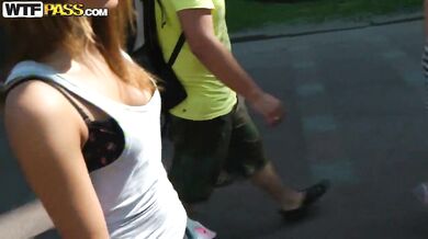 Sex with hot babe in high grass