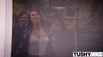 Threesome with sexy teen Aidra Fox