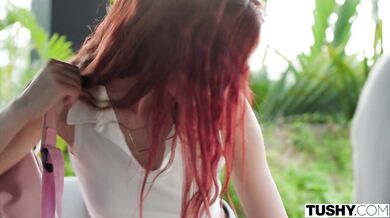 Hot Redhead Sirena Milano Loves Getting Hard Cock Inside Her Tight Ass