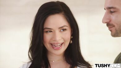 Scarlett Alexis gets her holes stretched by two big cocks in a wild interracial threesome