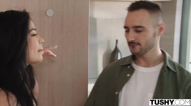 Scarlett Alexis gets her holes stretched by two big cocks in a wild interracial threesome