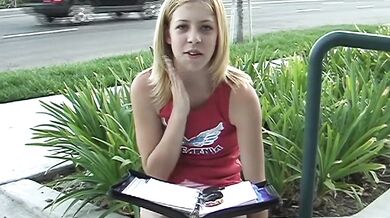 Blonde amateur gets fucked in POV and takes a cumshot on her petite tits