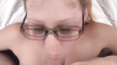 Blonde amateur gets fucked in POV and takes a cumshot on her petite tits