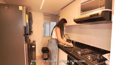 Lina Henao's Stepson Gets A Surprise From Her Hot Brunette Stepmom In HD