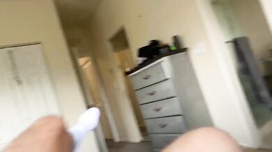 Redhead PAWG girl Chloe Cooper gets messy creampie on couch in POV