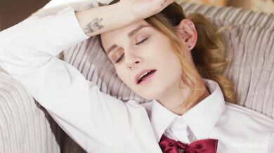 Adelle Unicorn with hairy and wet pussy wet in hot masturbation video