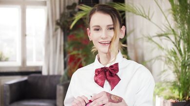 Adelle Unicorn with hairy and wet pussy wet in hot masturbation video