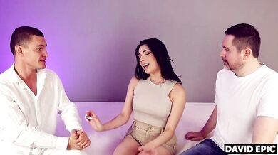 Hot Latina takes a hard fucking and a big load at the end