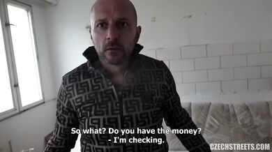 Czech gypsies Tera Jay and Sanny Luke fuck for money in hot threesome