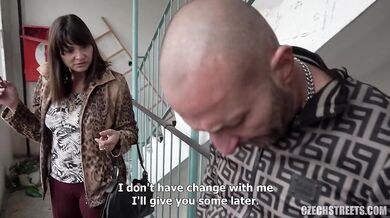 Czech gypsies Tera Jay and Sanny Luke fuck for money in hot threesome