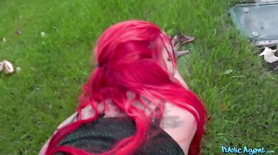 TS Sabien Demonia Bigger Ass Outdoor Creampie