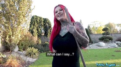 TS Sabien Demonia Bigger Ass Outdoor Creampie