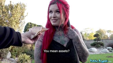 TS Sabien Demonia Bigger Ass Outdoor Creampie
