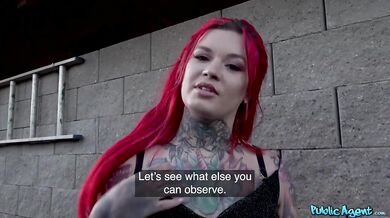TS Sabien Demonia Bigger Ass Outdoor Creampie