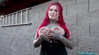 TS Sabien Demonia Bigger Ass Outdoor Creampie