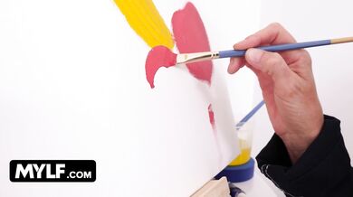 MYLF - Making sure her nude model's manhood is fully erect