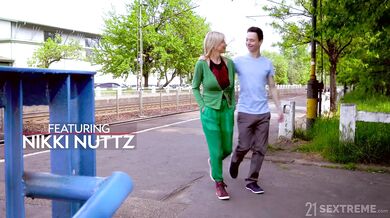 Busty blonde MILF Nadya Basinger loves stepson's hard cock