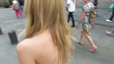 Beautiful Czech blonde Cox A naked in public