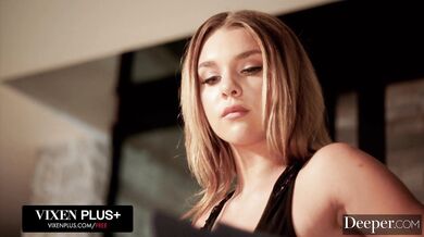 Gabbie Carter surrenders her massive body for a high-speed pounding and a messy double finish