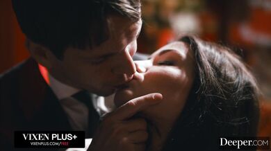 This horny slut gets her brains fucked out with a double internal pounding