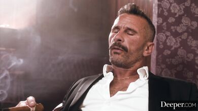 This brunette beauty surrenders her ass for a deep pounding and a pulsing gape