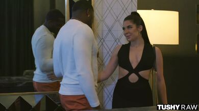 Keira stretch her hungry star while taking a massive dick