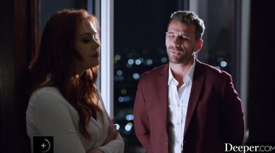 Gravity works against her as Richard delivers a brutal internal wrecking to the bound and helpless adult superstar.