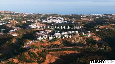 Blonde babe Andie Grey enjoys a forbidden backdoor session with the hubby in the family home