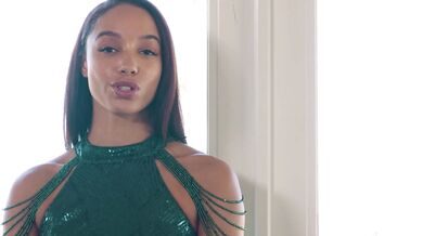 Showing her gratitude by taking a hard pounding and swallowing every drop