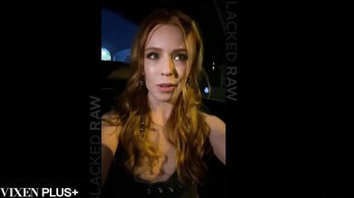 Redhead babe Madi Collins takes a monster BBC in every hole during intense gangbang