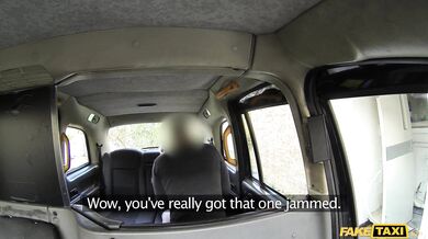 Famous British taxi anal session with a horny BBW stretching her holes