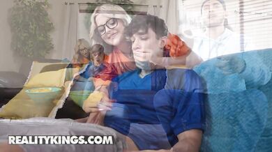 This thirsty student with natural tits demands a brutal backdoor drilling and ends the session by tasting a fresh load of warm jizz