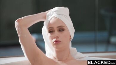 Blonde brat takes a brutal pounding from a massive pole that leaves her gaping and begging for mercy in every position