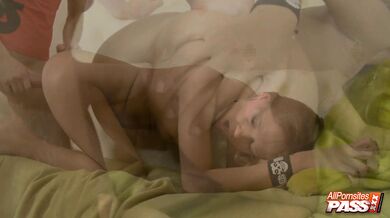 Watch Elena Sweet's stretched booty leak warm jizz after a hardcore anal pounding ending in a messy creampie