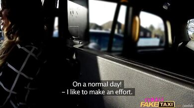 UK taxi driver or passenger gets a hardcore stretching from a thick member