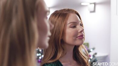 Redhead Mel Rose gets her pussy thoroughly licked and tasted by the gorgeous Nancy Ace