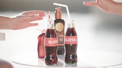 Best friends Eve Sweet and Lilly Bell explore each other in this intense girl on girl scene