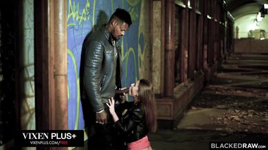 See model Sybil lose control while being mastered by a powerful black stud