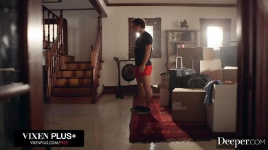 See how seductress Lena handles a rough pounding and a red hot spanking