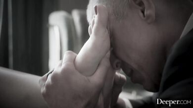 Seductive dominance as Blair punishes her husband's betrayal with a wild cuckold session