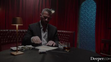 Intense satisfaction as Valerica Steele covers her supervisor's dick in her sweet juices