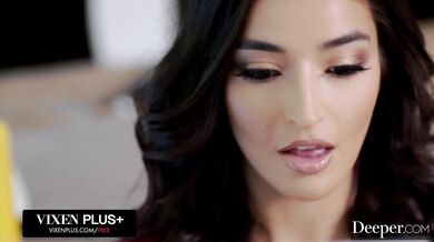 Total betrayal as kinky Emily forces her BF to witness her being filled by another man