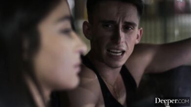 Total betrayal as kinky Emily forces her BF to witness her being filled by another man