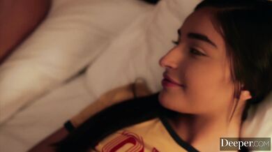 Total betrayal as kinky Emily forces her BF to witness her being filled by another man