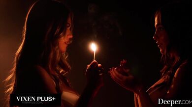 Double the curves and double the fun as Angie Faith and Rissa May get filled by a monster black member