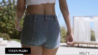 Millie Morgan get stretched and filled to her limit in this high-energy interracial tag-team