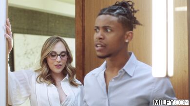 Nickey Huntsman demonstrates her bedside manner by taking every inch of a giant black member