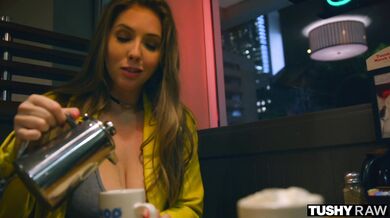 Total satisfaction for the busty Lena Paul as she surrenders her famous booty to a relentless drilling