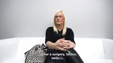 Horny amateur in glasses take control and ride that member to the limit