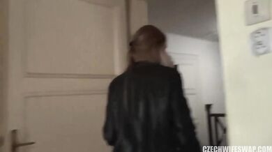 Blonde wife taking every inch of a stranger's cock for a messy finish